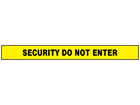 Security do not enter barrier tape