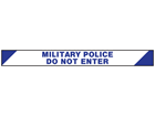 Military Police, do not enter barrier tape