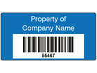 Coloured Barcode Label (25 x 50mm)