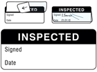 Inspected write and seal labels.