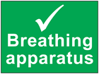 Breathing apparatus safety sign.