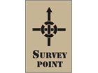 Survey point heavy duty stencil