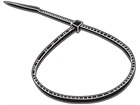 Plain nylon cable ties, black