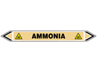 Ammonia flow marker label.