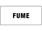 Fume pipeline identification tape.