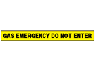 Gas emergency, do not enter barrier tape
