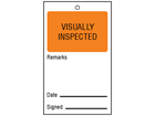 Visually inspected tag