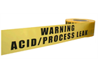 Warning, acid / process leak barrier tape