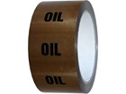 Oil pipeline identification tape.