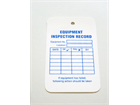 Equipment inspection record tag.