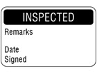 Inspected quality assurance label
