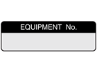 Equipment number label