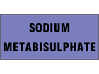 Sodium metabisulphate pipeline identification tape.