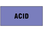 Acid pipeline identification tape.