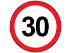 30mph speed limit sign