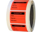 Quarantine fluorescent label