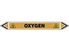 Oxygen flow marker label.