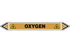 Oxygen flow marker label.