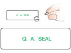 Q. A. Seal label