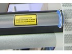 Laser radiation avoid exposure to beam, class 3b laser equipment warning safety label.