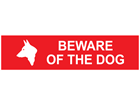 Beware of the dog, mini safety sign.