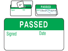 Passed jumbo write and seal labels.