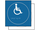 Disabled wheelchair symbol sign.