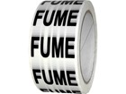 Fume pipeline identification tape.