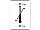 Temperature limitation packaging symbol label