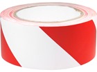 Safety and floor marking tape, red and white chevron.