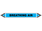 Breathing air flow marker label.