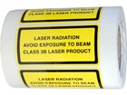 Laser radiation avoid exposure to beam, class 3b laser equipment warning safety label.