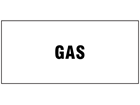 Gas pipeline identification label