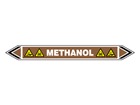 Methanol flow marker label.