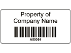 Scanmark+ barcode label (black text), 19mm x 38mm