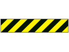 Economy barrier tape, black and yellow chevron