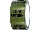 LTHW return pipeline identification tape.