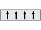 Flow indication tape for steam