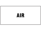 Air pipeline identification label