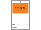 Stock number tag