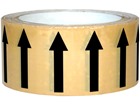 Flow indication tape for gases