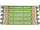 Non drinking water flow marker label.