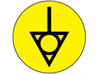 Potential equalisation symbol label.