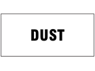 Dust pipeline identification tape.