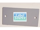 Blank aluminium nameplate, 38mm x 77mm
