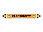Electricity flow marker label.