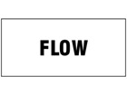 Flow pipeline identification tape.