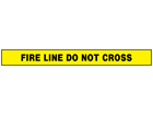 Fire line, do not cross barrier tape