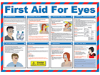 First aid for eyes poster.