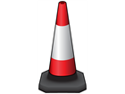 Parking or traffic control cone, 750mm high